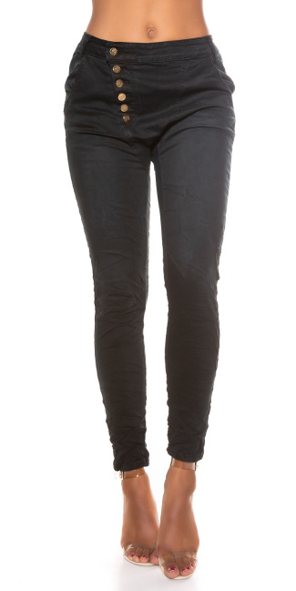 Skinny button-fly Jeans Black
